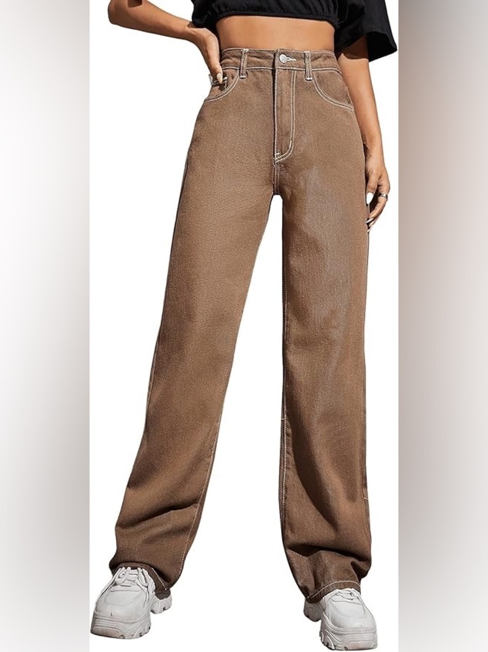 SweatyRocks Women's Casual Boyfriend Jeans High Rise